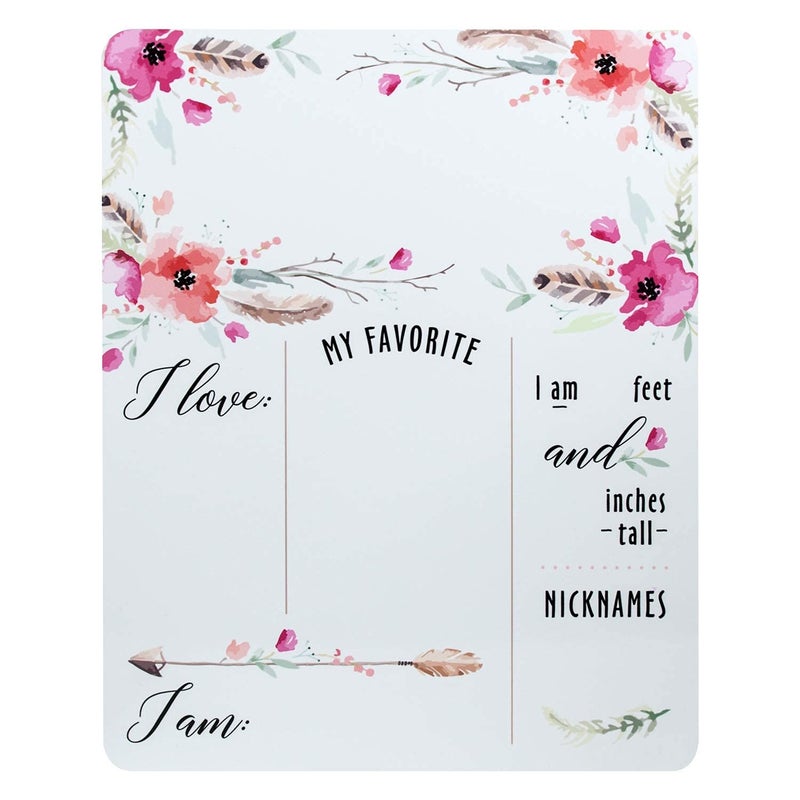 Canopy Street 12" x 10" Confetti Birthday Sign/Milestone Whiteboard Style Photo Prop/Reusable Birthday Dry Erase Board - Image 2